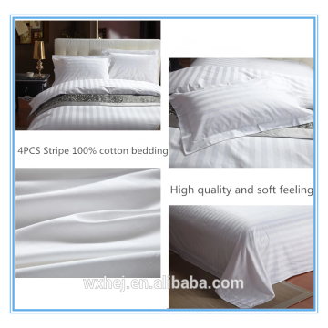 2015 diseñado buena calidad coverlet 3cm Stripe hotel juego de cama